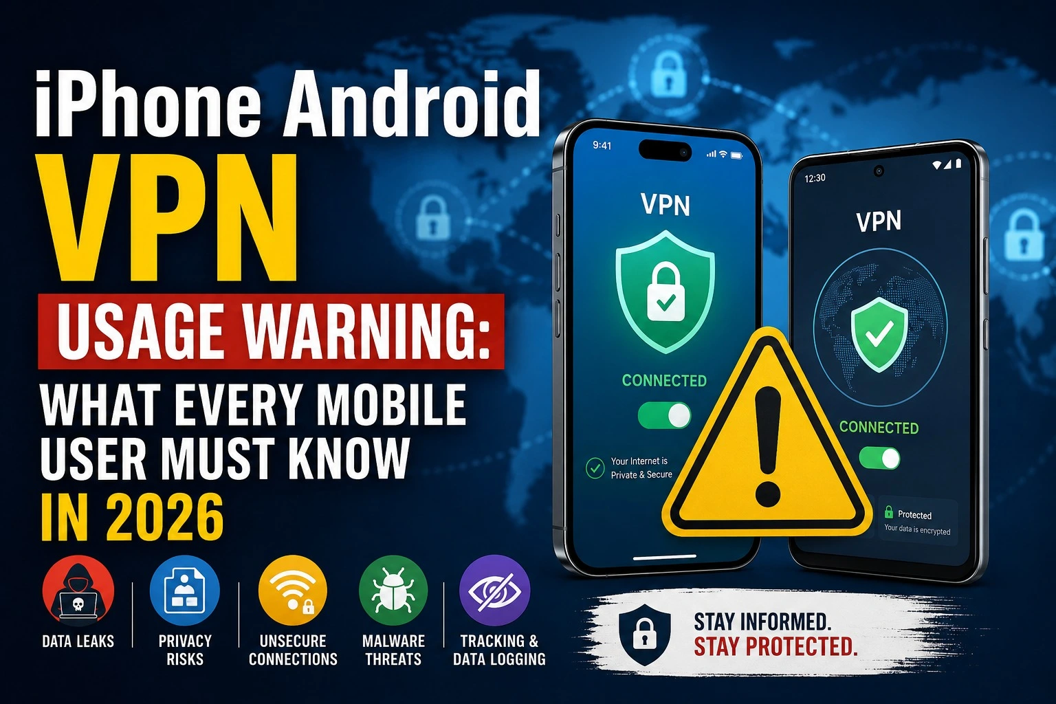 iPhone Android VPN usage warning